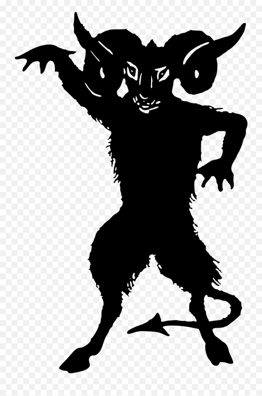 Demon Devil Evil Lucifer Satan - Demon Silhouette Emoji,Fire Devil Girl Emoji