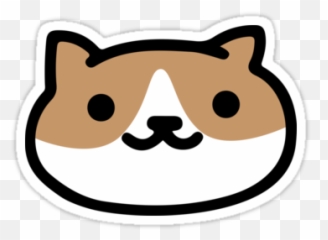 Cat Head Sticker Png Picture - Neko Atsume Snowball Emoji,Neko Emoji