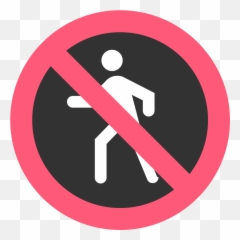Emojione 1f6b7 - No Walking Sign Emoji,100 Emoji