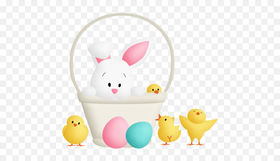 Easter Eggs Chicks Bunny Basket - Cartoon Emoji,Guess The Emoji Rabbit Egg
