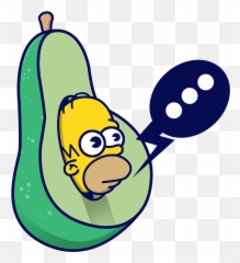 The Simpsons Simpsons - Fondos De Pantalla De Aguacates Animados Emoji,Skateboard Emoji Iphone