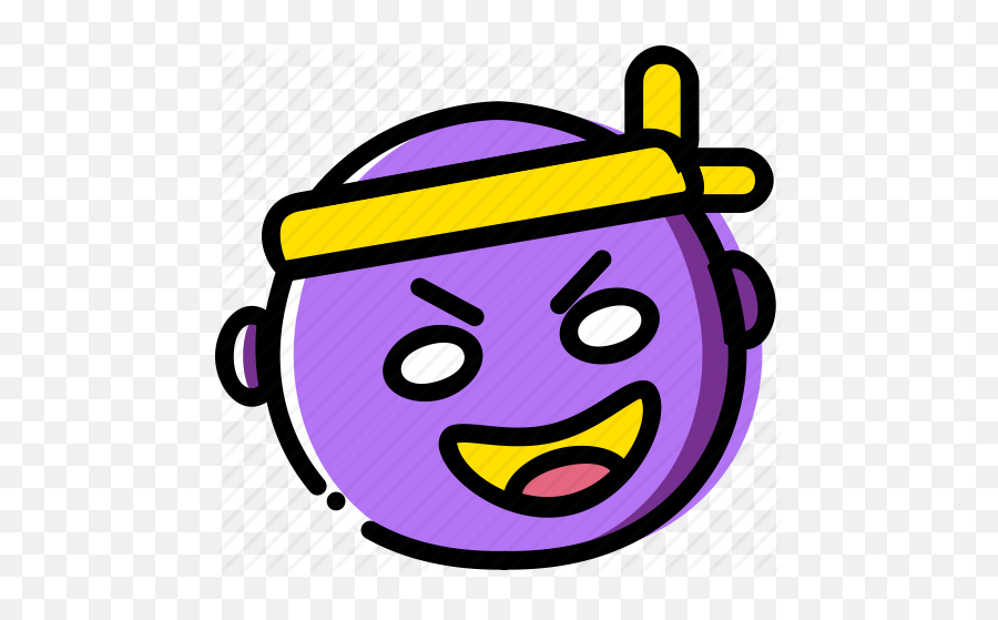 Emoji Emoticon Face Kamikaze Icon - Blue Face Baby Emoji,Gangsta Emoticons
