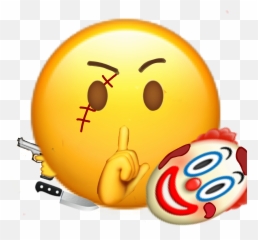 Emoji Scary Killer Clown Scared - Smiley
