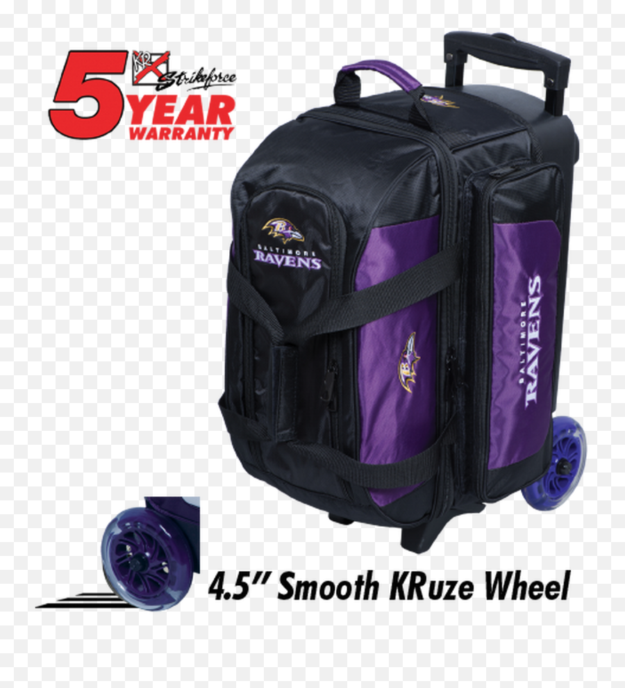 Kr Strikeforce Nfl Baltimore Ravens 2 Ball Roller Bowling Bag - Hand Luggage Emoji,Hiking Emoji