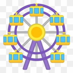 Ferris Wheel Emoji - Ferris Wheel Clipart,Giant Emoji