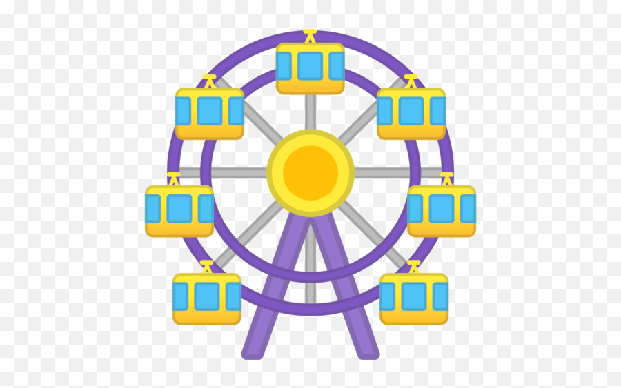 Ferris Wheel Emoji - Ferris Wheel Clipart,Giant Emoji