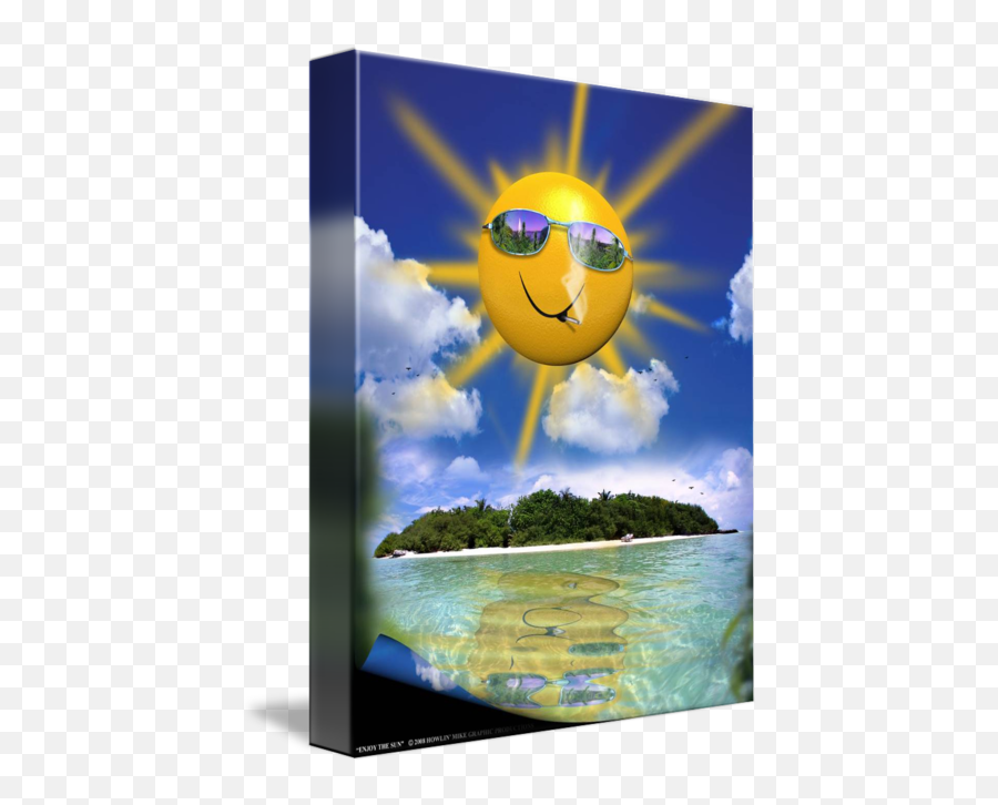 Enjoy The Sun By Mike Harrod - Smiley Emoji,Religious Emoticon