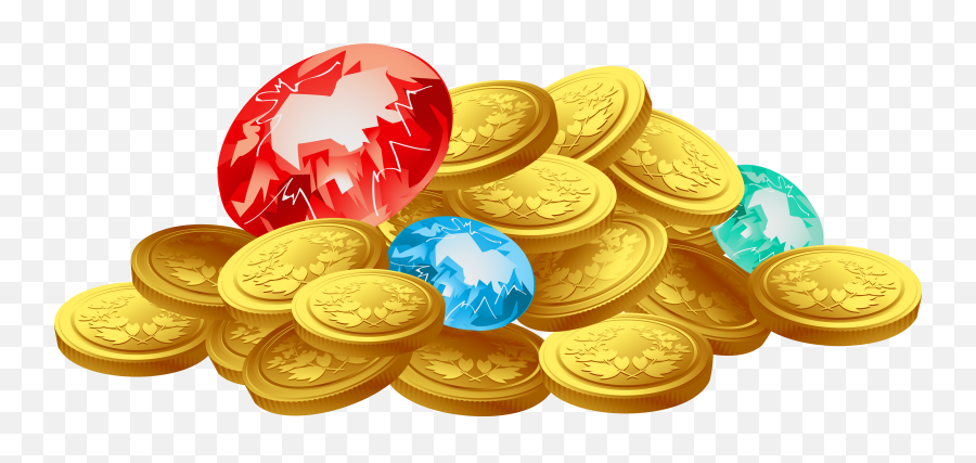 Coins Clipart Png - Gold Treasure Png Emoji,Coins Emoji