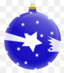Blue Christmas Ornament Vector Image - Christmas Tree Decoration Clipart Emoji,Emoji Christmas Ornaments