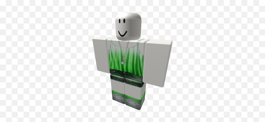 Lime Ombre Tank Top - Music Note And Denim Shorts Roblox Roblox Shirt Template Emoji,Note Emoticon