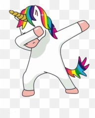 Unicorn T - Cartoon Dabbing Emoji