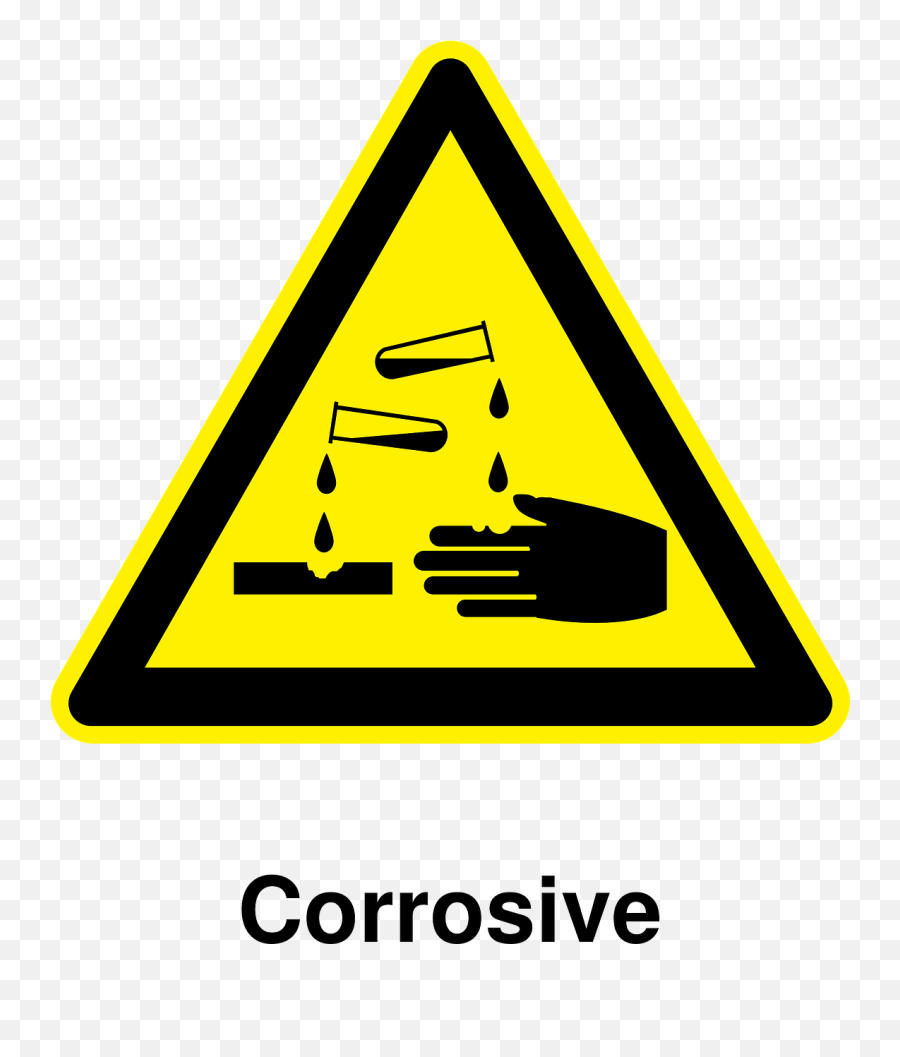 Safety Signs Corrosion Alkali Acids - Corrosive Clipart Emoji,Safety Pin Emoji