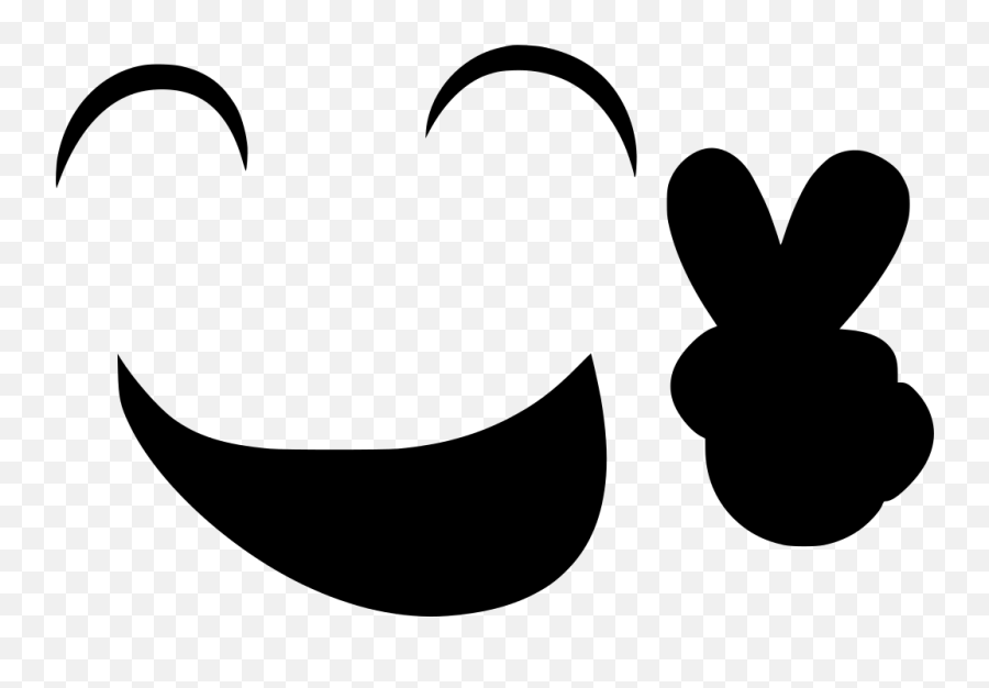 Svg Emoticon Emotion Peace Face - Happy Svg Emoji,Peaceful Emoji