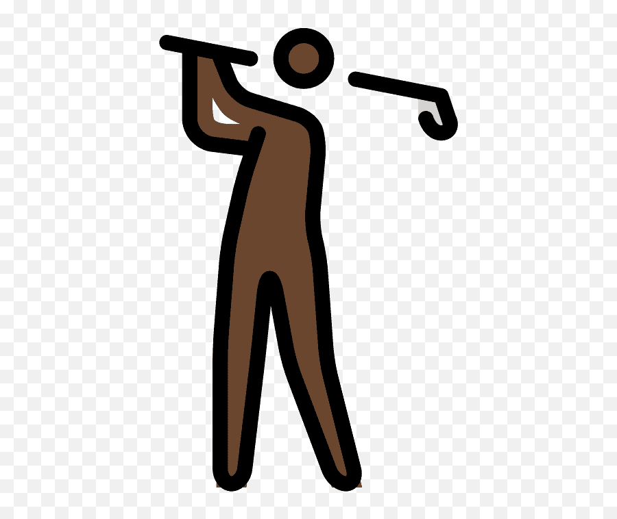 Person Golfing Emoji Clipart - Cartoon Png Download Full Clip Art,Person Emoji