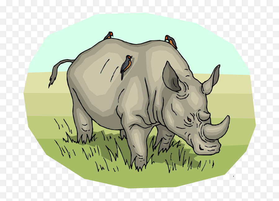Hippo Clipart Rhino Hippo Rhino - Rhino Coloring Pages Emoji,Rhino Emoji