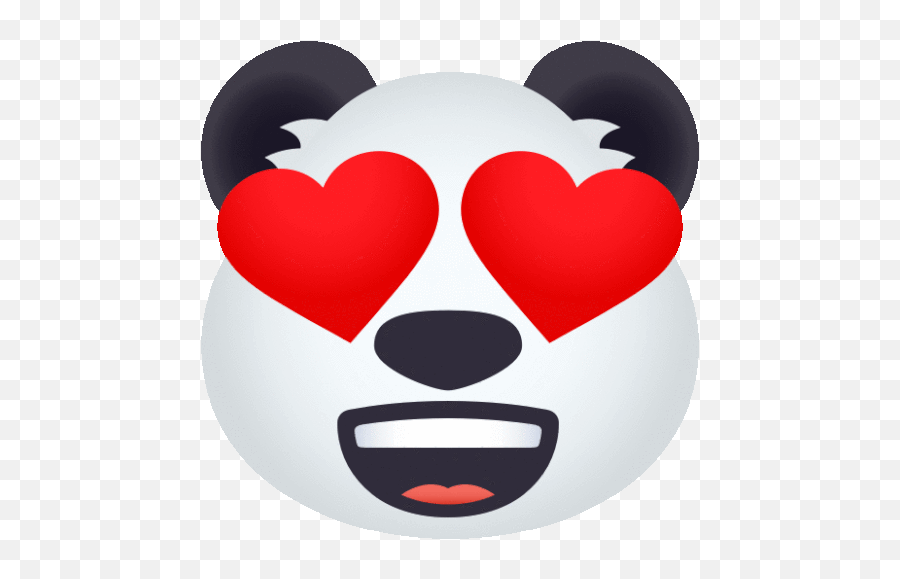 Love Panda Gif - Gif Emoji,Kermit Heart Emojis