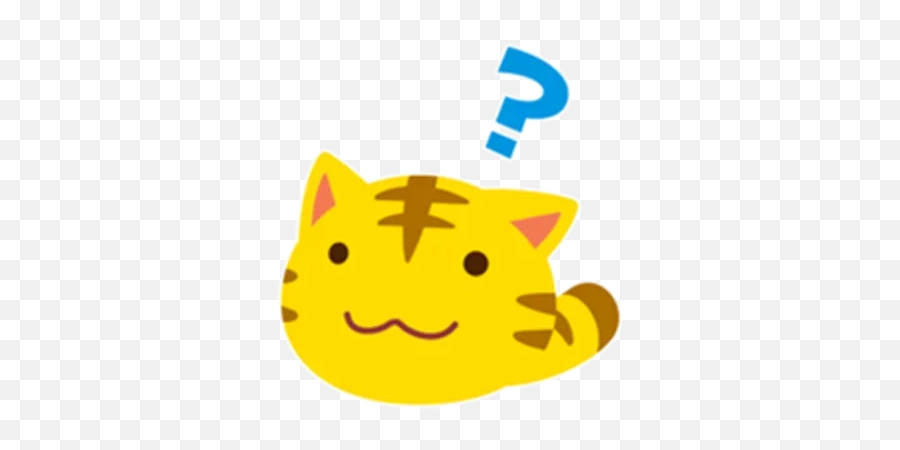 Yellow Kitten Telegram Stickers - Happy Emoji,Kitten Emoticons