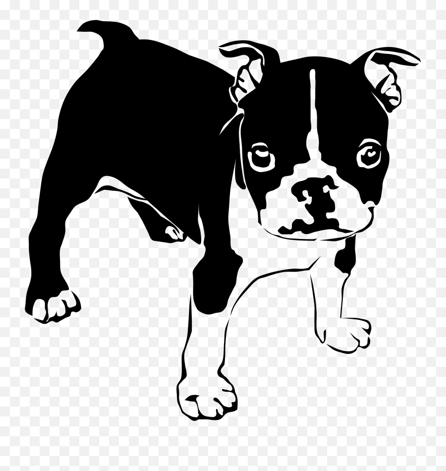 Dog Boxer Jpg Free Stock Png Files - Outline Boston Terrier Clipart Emoji,Boxer Dog Emoji