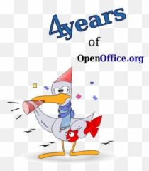 Open Office 4 Years Vector Image - Happy New Best Friend Funny Emoji