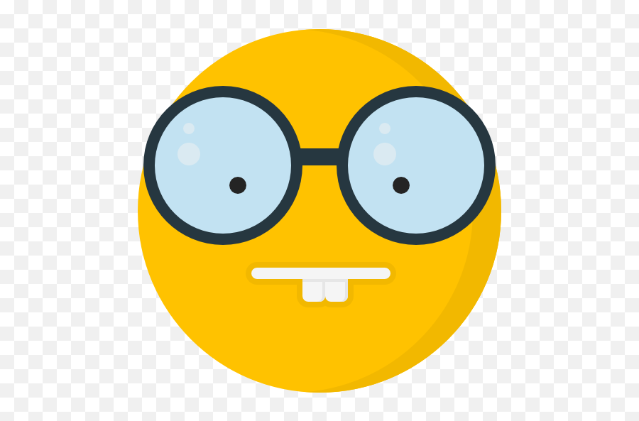 Nerd - Cute Face With Glasses Emoji,Nerd Emoji