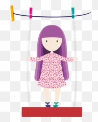 Free Small Baby Vectors - Kids Illustration Swing Emoji,Roll Eyes Emoticon