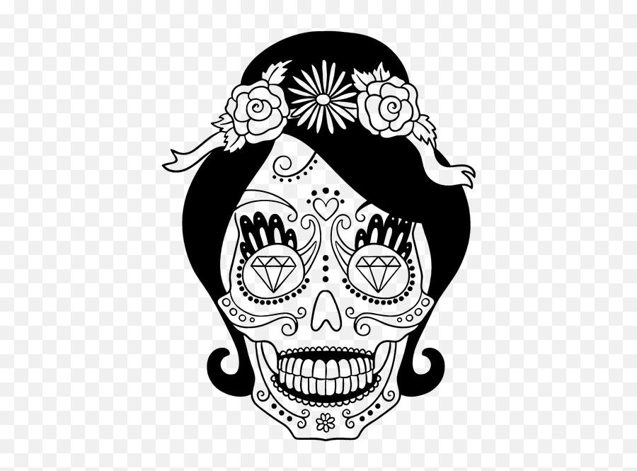 Sugar Skull Day Of The - Illustration Emoji,Sugar Skull Emoji
