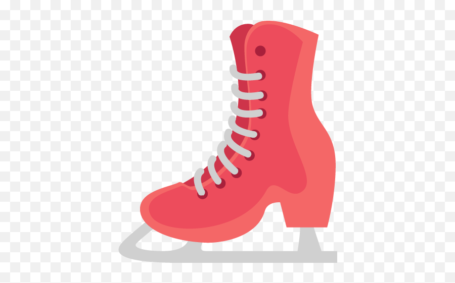 Ice Skate Emoji For Facebook Email Sms - Iceskate Png Red,Skateboard Emoji