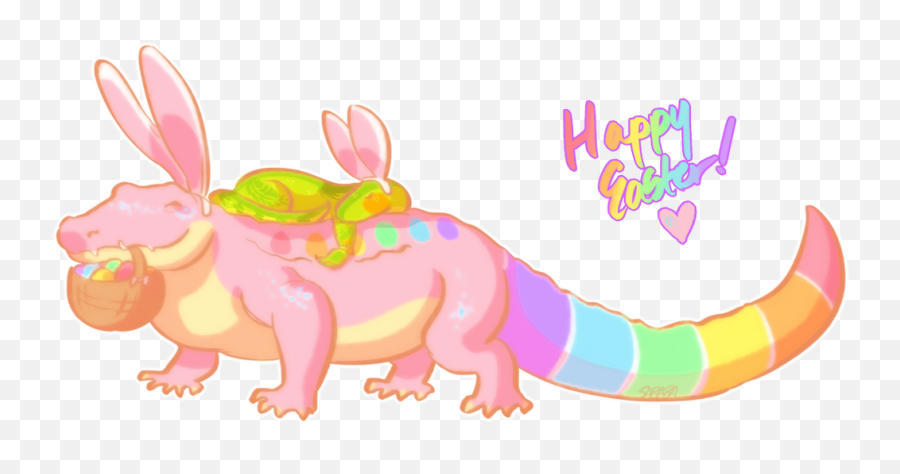 Gay Easter Alligator - Cartoon Emoji,Alligator Emoji