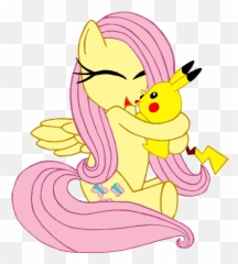 My Pic Of Fluttershy And Pikachu - Cartoon Emoji,Pikachu Emoji Text