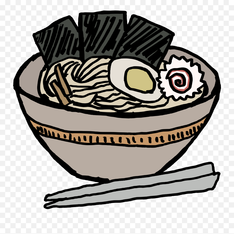 Ramen Bowl Nori Vector Clipart Image - Clipart Ramen Emoji,Bowl Of Rice Emoji