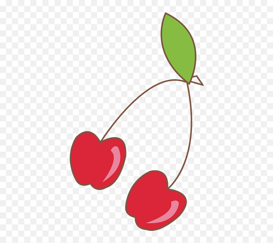 Free Cherry Fruit Vectors - Cherry Emoji,Cherry Blossom Emoticon