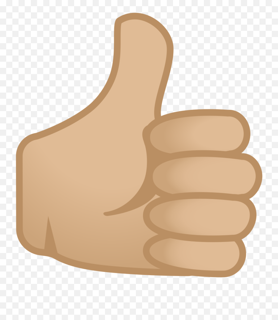 Noto Emoji Pie 1f44d 1f3fc - Thumbs Up Emoji Png,Wood Emoji