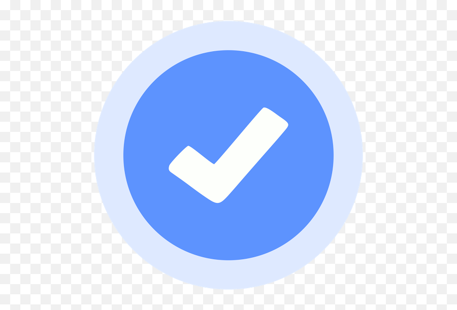Instagram Verified Badge Transparent - Facebook Blue Check Icon Emoji,Blue Tick Emoji For Instagram