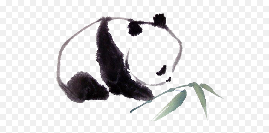 Clipcookdiarynet - Drawn Red Panda Emoji 16 960 X 960 Simple Chinese Ink Art,Panda Emoji