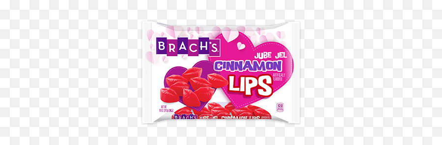 Emoticon Gummy Hearts Brachu0027s Candy - Cinnamon Jube Jel Lips Emoji,Valentines Day Emojis