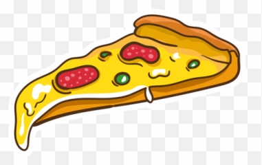 Cartoon Transparent Background Pepperoni Pizza - Pizza Dibujo Png Emoji,Dabbing Emoji Png