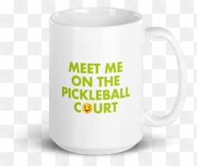 Meet Me On The Pickleball Court Coffee Mug - Pickleball It Mug Emoji,Coffee Emojis