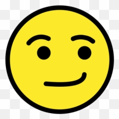 Smirking Face Emoji - Emoji De Meio Sorriso,Smirk Emoji