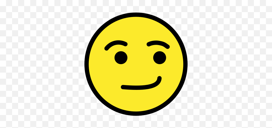 Smirking Face Emoji - Emoji De Meio Sorriso,Smirk Emoji