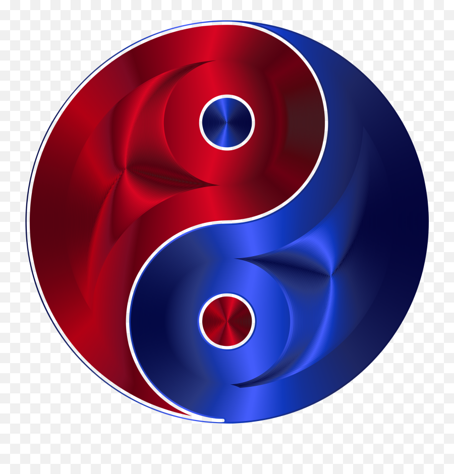 Blue Red Yin - Imagenes De El Yin Yang Emoji,Yin Yang Emoji