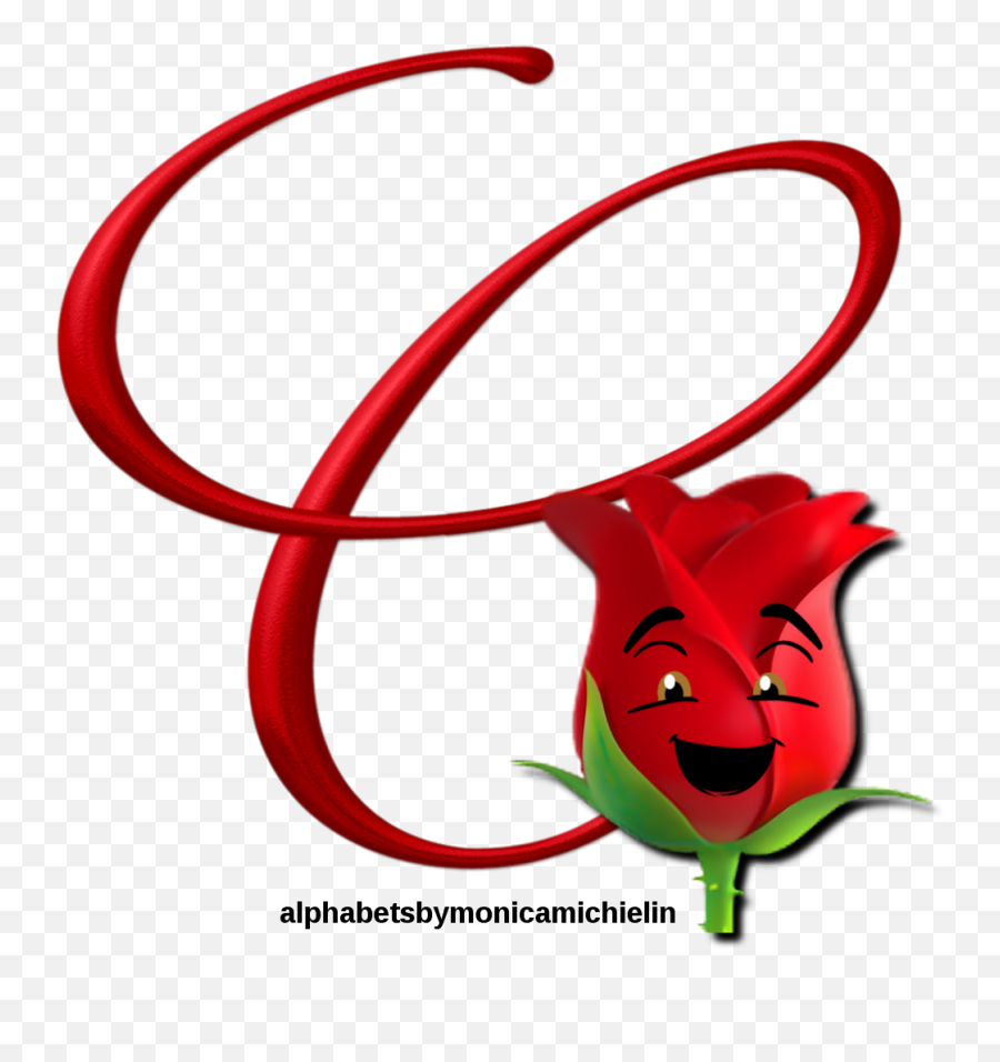 Monica Michielin Alphabets Rose Smile Emoticon Emoji - Happy,Emoji Alphabet