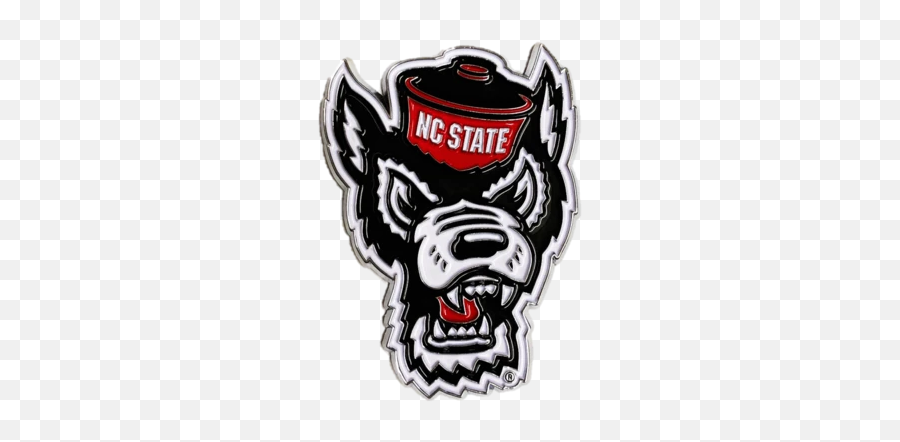 Nc State Wolfpack Wolfhead Full Color Emblem - Logo Nc State Wolfpack Emoji,Venom Emoji