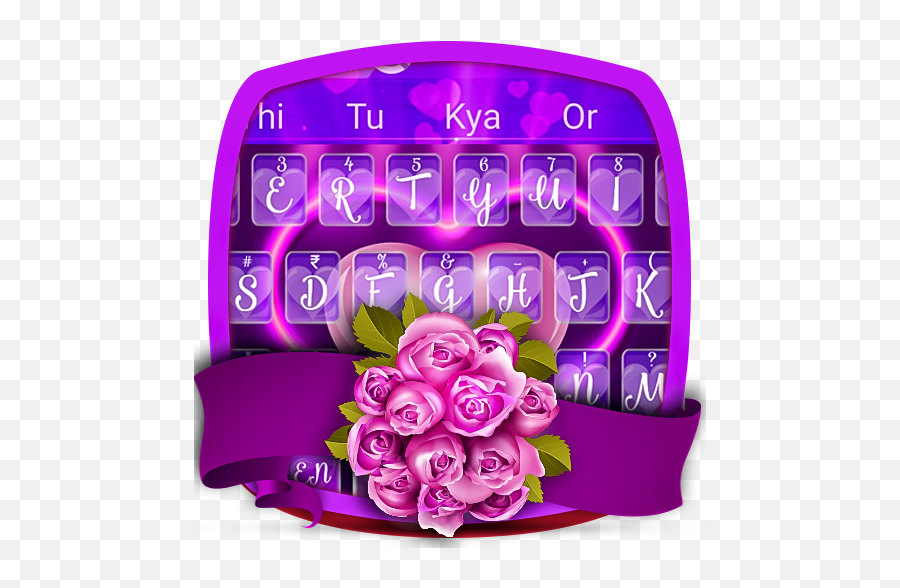 Purple Love Valentine Keyboard U2013 Apps I Google Play - Girly Emoji,Kys Emoji