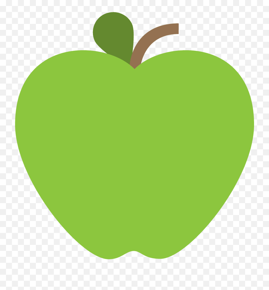 Green Apple Emoji Clipart - Emoji Green Apple Png,Green Apple Emoji