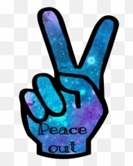 Largest Collection of Free - toEdit peace out Stickers V Sign Emoji