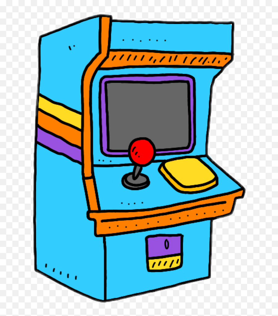Arcade Arcadegames 80s Sticker - Arcade Cabinet Emoji,Arcade Emoji