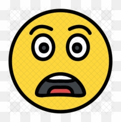 Scared Emoji Icon - Happy