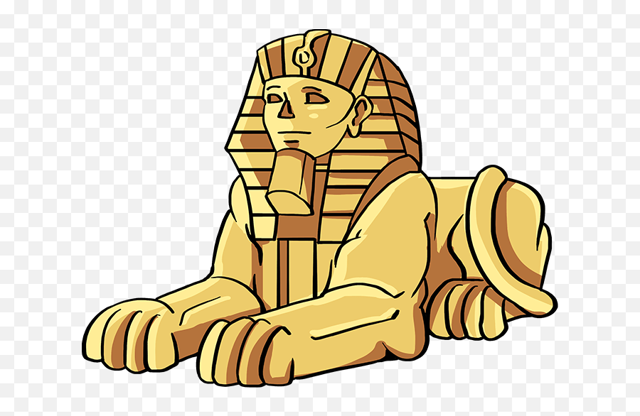 How To Draw The Sphinx - Sphinx Drawing Easy Emoji,Egyptian Emoji