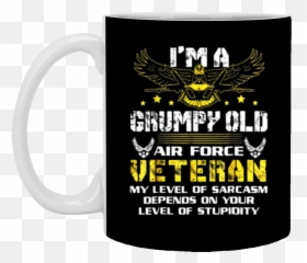 Grumpy Old Us Air Force Veteran For Men And Women Mug Coffee - Mug Emoji,Air Force Emoji