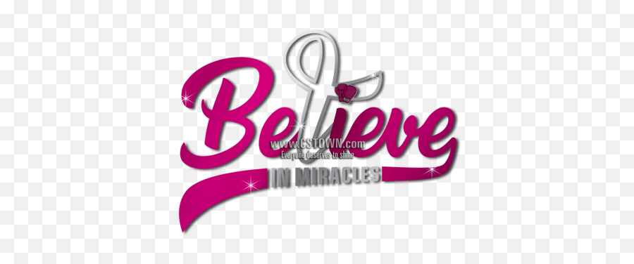 Miracles Pink Ribbon Themed Transfer - Graphic Design Emoji,Breast Cancer Ribbon Emoji